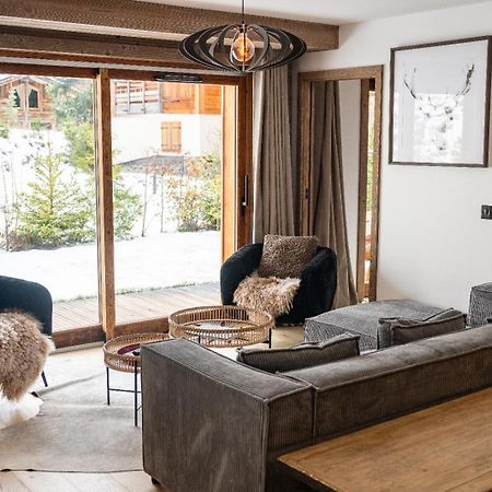 4-Room Apartment With Garden, Gym And Shared Spa Megève Esterno foto
