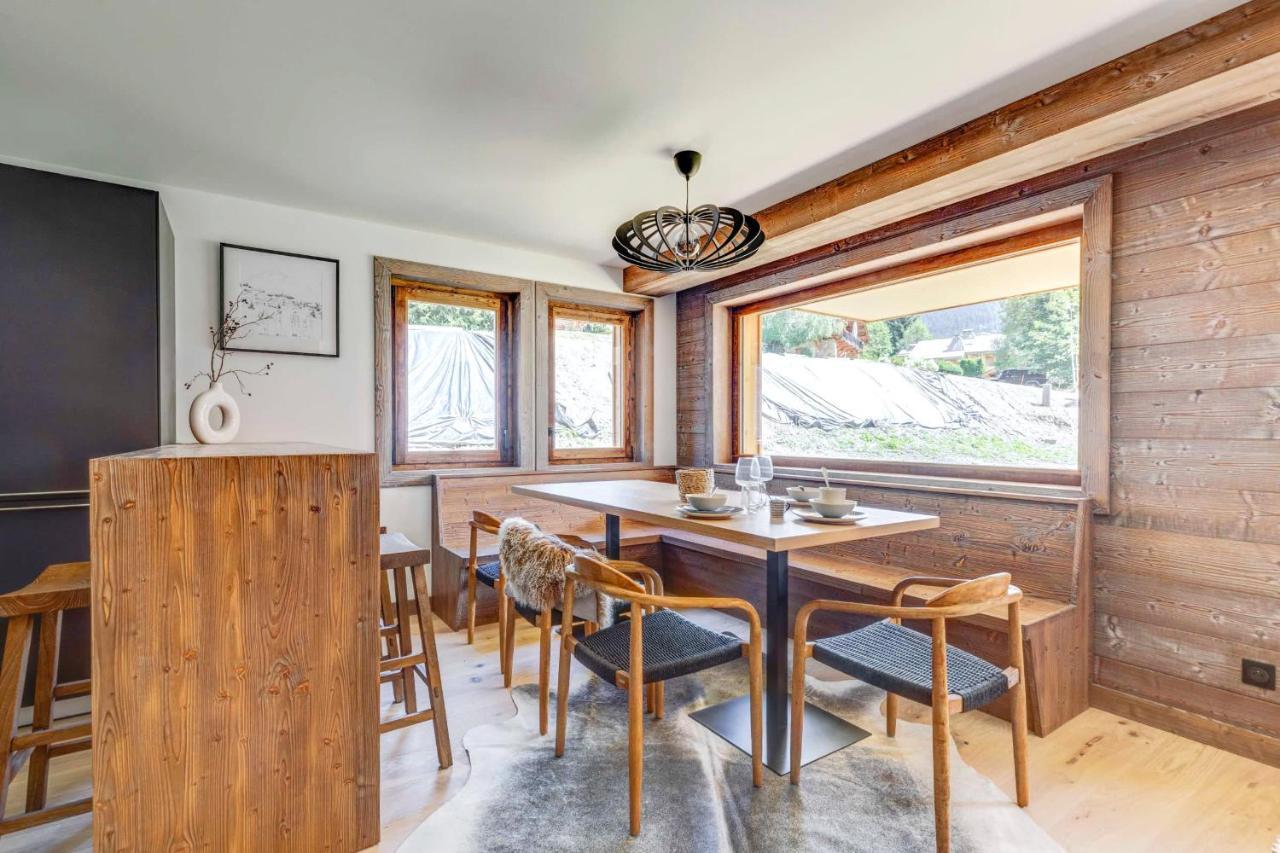 4-Room Apartment With Garden, Gym And Shared Spa Megève Esterno foto