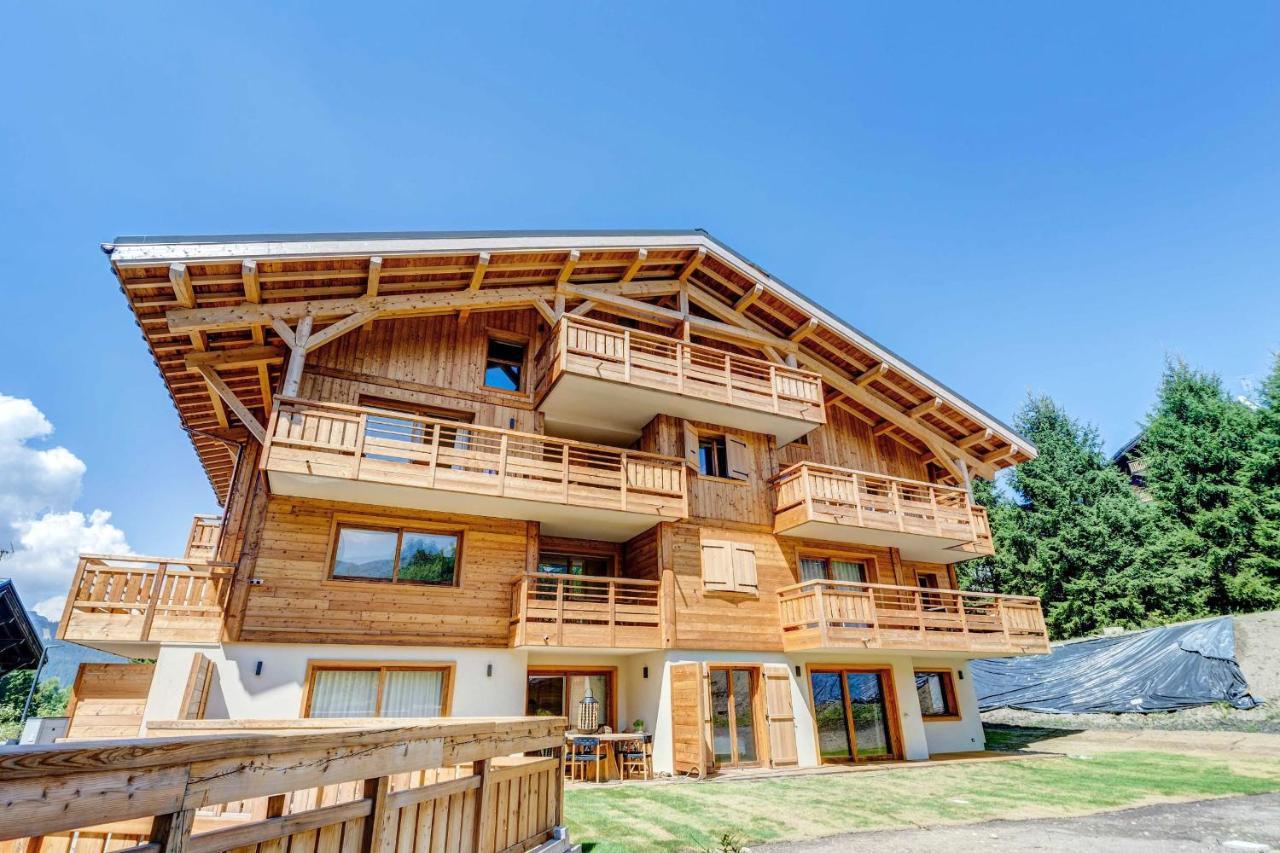 4-Room Apartment With Garden, Gym And Shared Spa Megève Esterno foto
