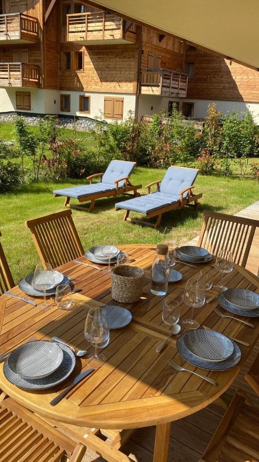 4-Room Apartment With Garden, Gym And Shared Spa Megève Esterno foto