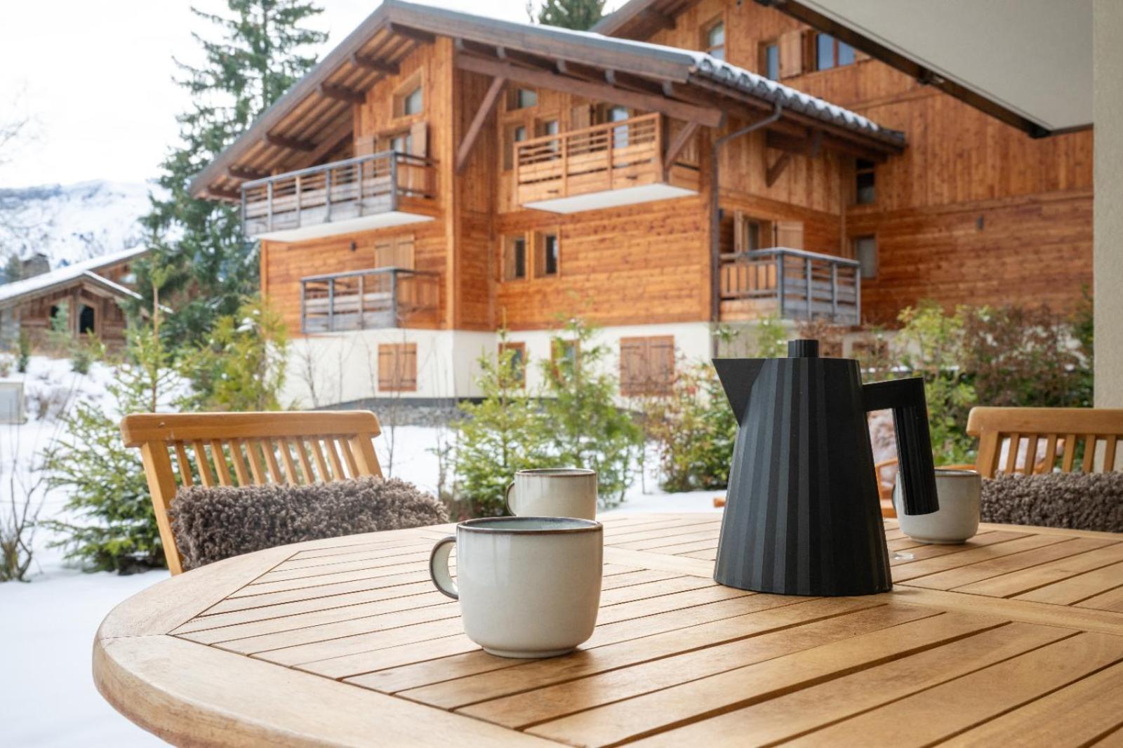 4-Room Apartment With Garden, Gym And Shared Spa Megève Esterno foto