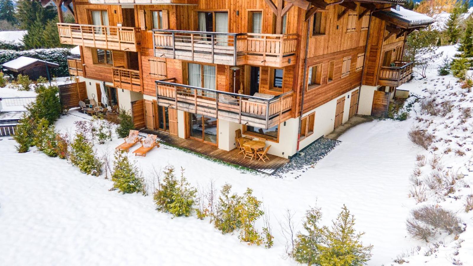 4-Room Apartment With Garden, Gym And Shared Spa Megève Esterno foto