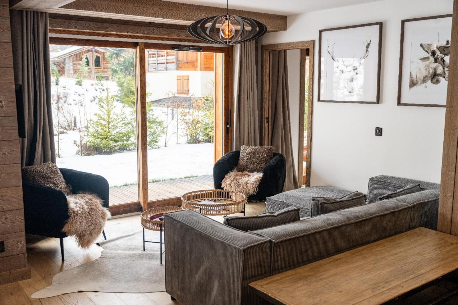 4-Room Apartment With Garden, Gym And Shared Spa Megève Esterno foto
