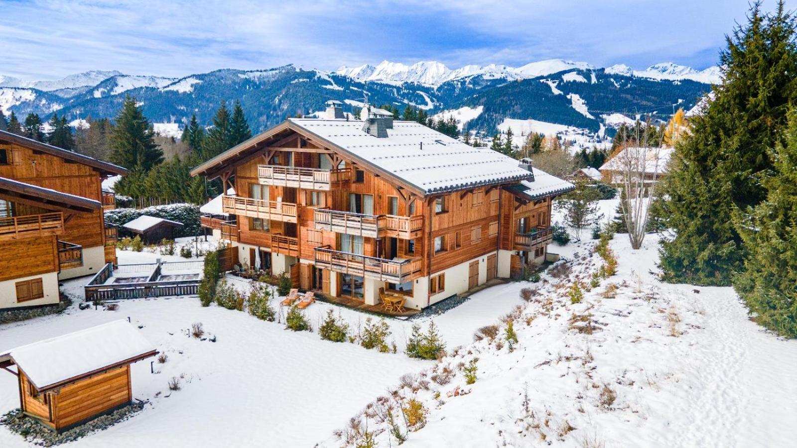 4-Room Apartment With Garden, Gym And Shared Spa Megève Esterno foto